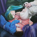 Miserere nobis, olie op linnen, 80 x 80 cm